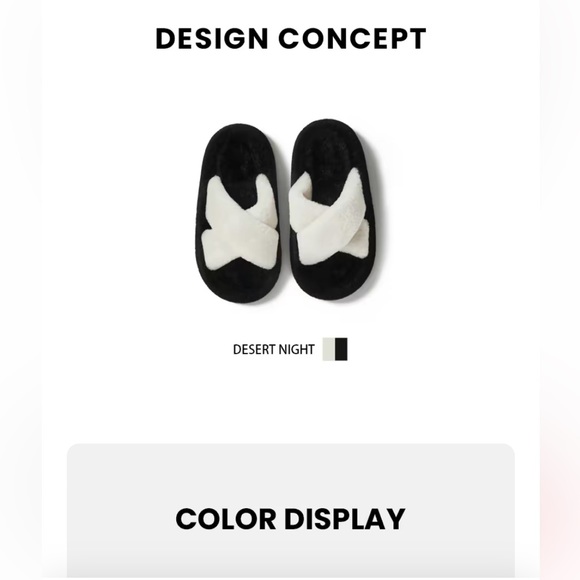 POSEE Fuzzy Plush House Slippers - Picture 9 of 14